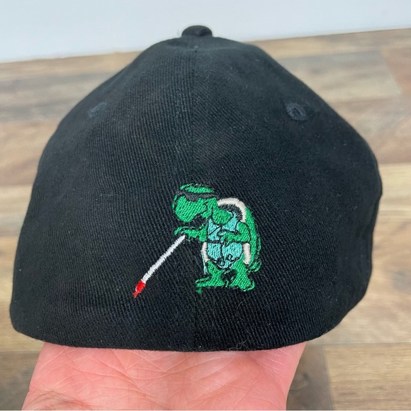 The Blind Turtle Black Baseball Hat - Picture 11 of 12
